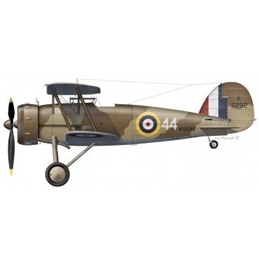 Silver wings シルバーウイングス 1/32 Gloster Gauntlet グロスター ガントレット Mk.II レジン キット イギリス 32-023 グロスター ガントレット Mk.II | シルバーウイング