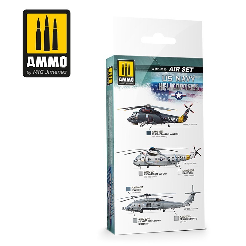 A.MIG-7250 米海軍ヘリ カラーセット | アモ AMMO of Mig Jimenez