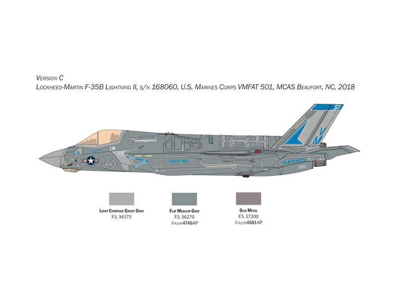 Amazon.com: Italeri -2810 F-35 B Lightning II STOVL Version