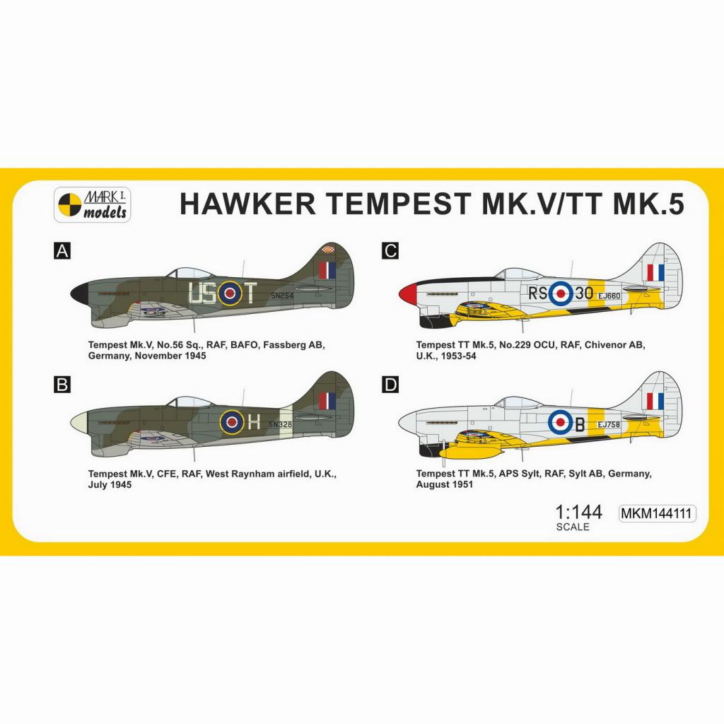 MKM144111 1/144 ホーカー テンペスト Mk.V/TT.5 最後の任務 2