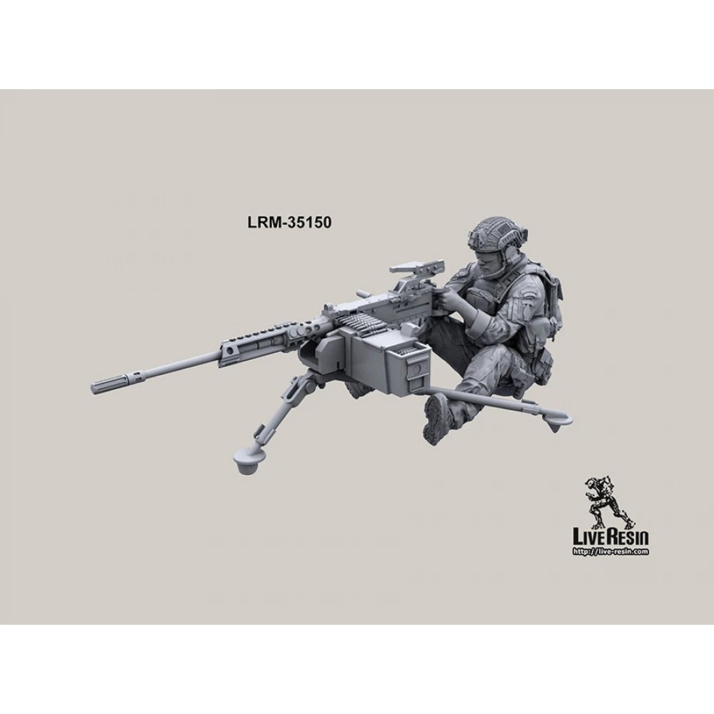 LRM-35150 Modern army heavy machine gunner
