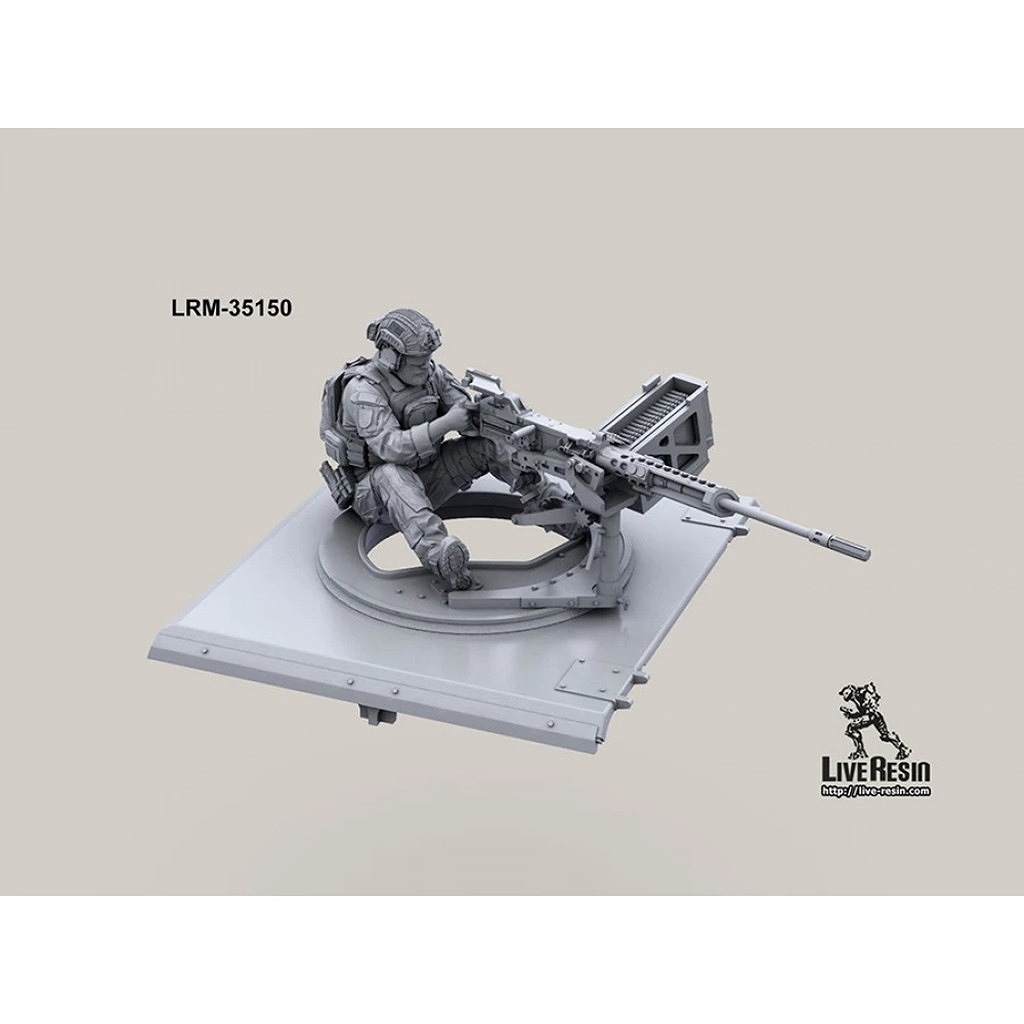LRM-35150 Modern army heavy machine gunner