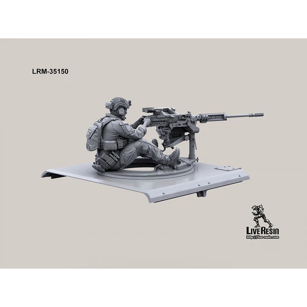 LRM-35150 Modern army heavy machine gunner