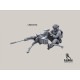 LRM-35150 Modern army heavy machine gunner