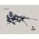 LRM-35150 Modern army heavy machine gunner