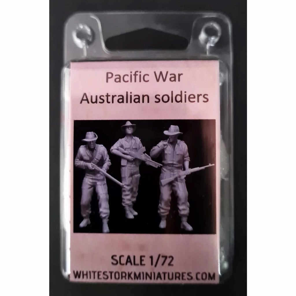 F72068 1/72 太平洋戦争 銃を持つオーストラリア兵 3体