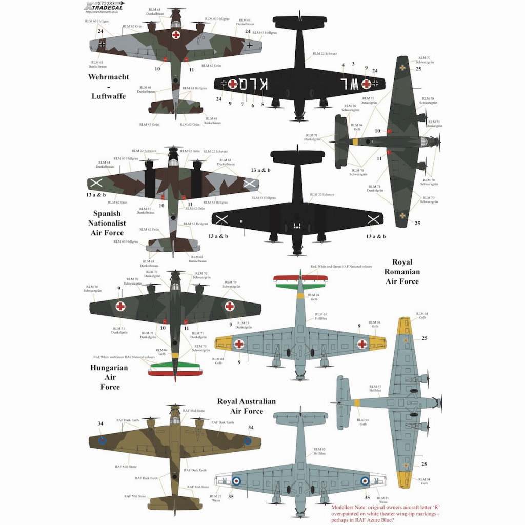 X72283 ユンカース Ju52/3m | エクストラデカール XTRADECAL | 飛行機