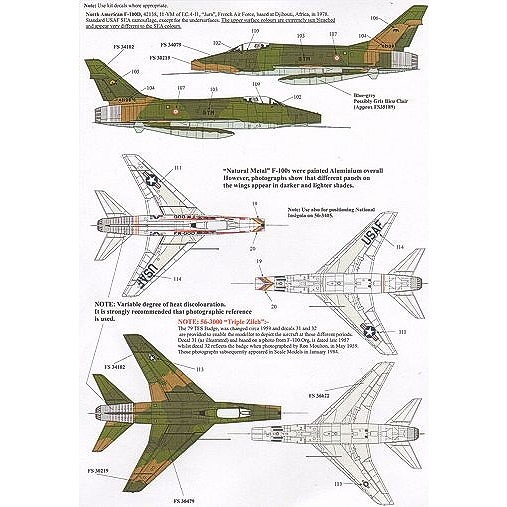 X72116 F-100D/F スーパーセイバー | エクストラデカール XTRADECAL