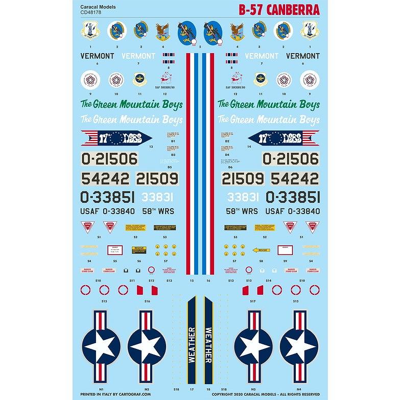 48178 B-57 キャンベラ | カラカルモデル Caracal Models | 飛行機