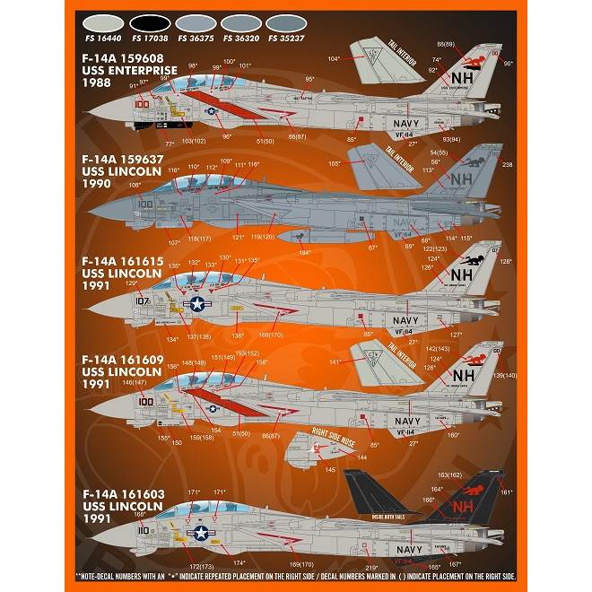 ディテール&スケール F/D&S-4820 アメリカ海軍 F-14トムキャット