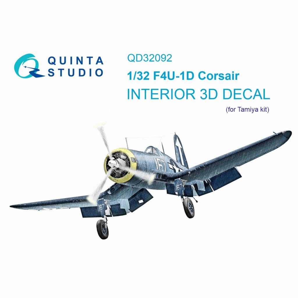 QD32092 1/32 ヴォート F4U-1D コルセア 内装カラー3Dデカール(タミヤ