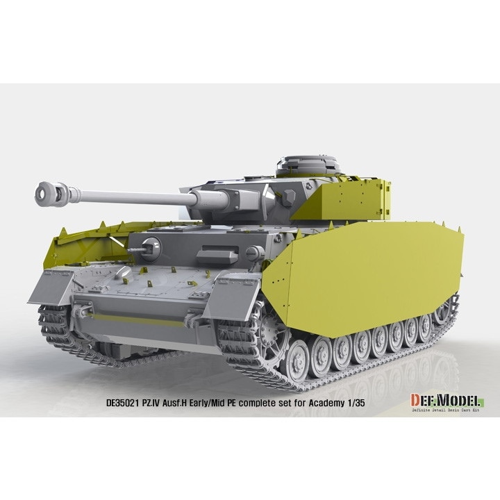 DE35021 ドイツ IV号戦車H型初期-中期 エッチングパーツコンプリート