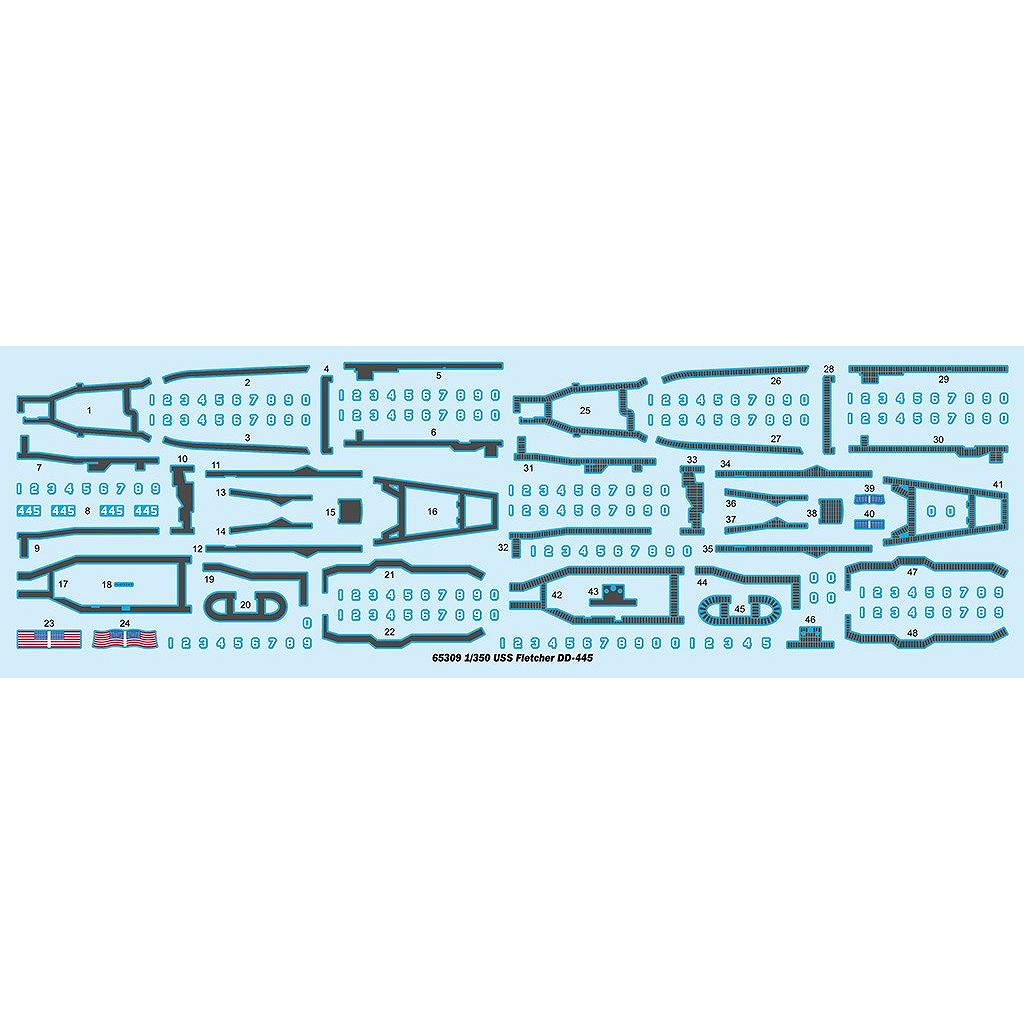 ��ͽ��������65309 1/350 USS �ե�å��㡼 (DD-445)