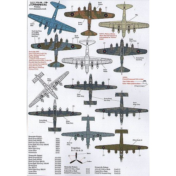 X72188 イギリス軍のアメリカ機 Pt.5 | エクストラデカール XTRADECAL