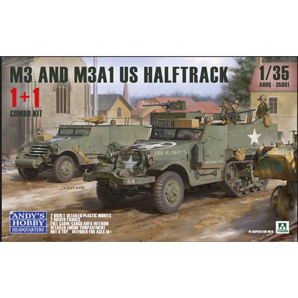 �ڿ����ʡ�AHHQ-35001 1/35 �Ʒ� M3 & M3A1 �ϡ��եȥ�å� 1 + 1 ����ܥ��å�