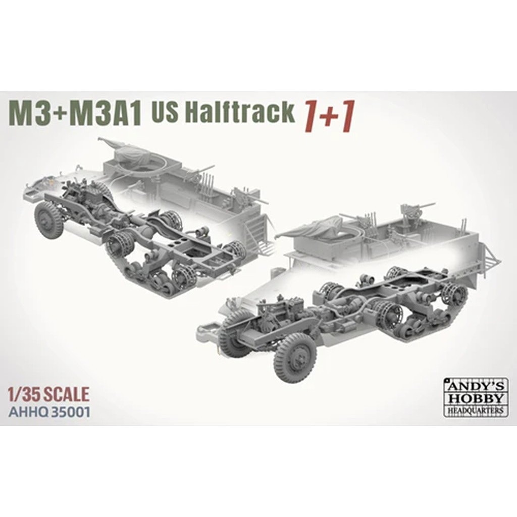 �ڿ����ʡ�AHHQ-35001 1/35 �Ʒ� M3 & M3A1 �ϡ��եȥ�å� 1 + 1 ����ܥ��å�