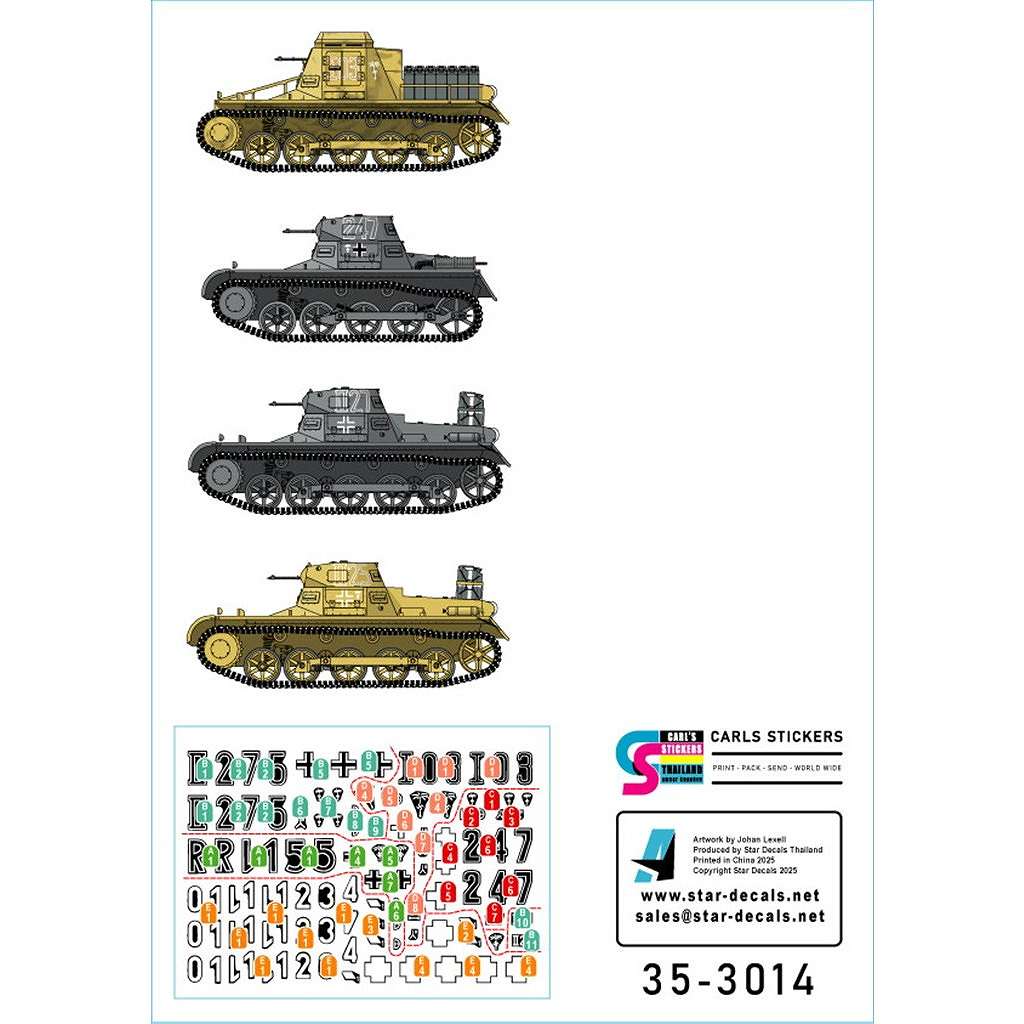 35-3014 1/35 WWII ドイツ 北アフリカ戦線のタイガーI重戦車とI号戦車
