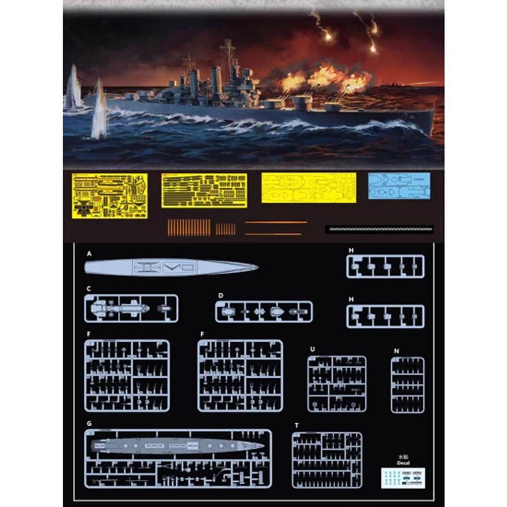 新製品】E57019 米海軍 軽巡洋艦 CL-50 ヘレナ 1942年 デラックス版