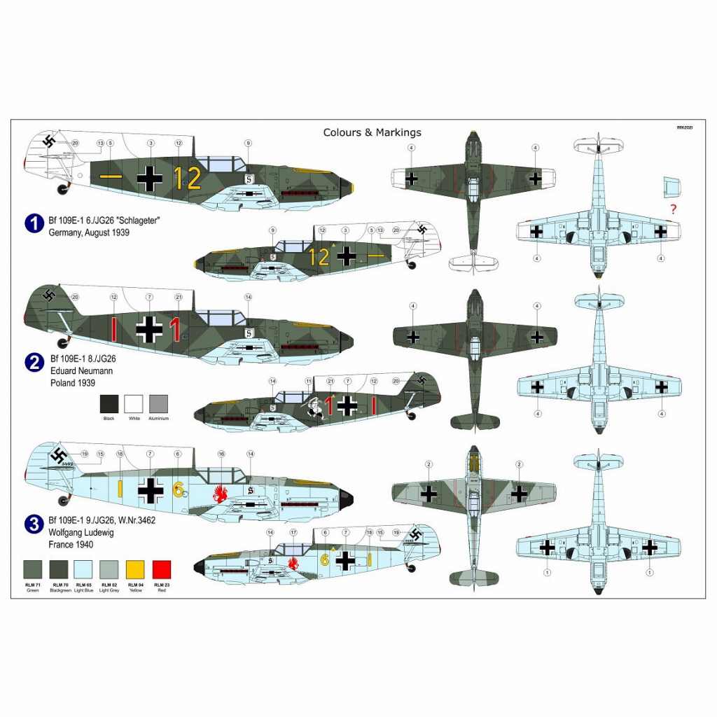AZ7697 1/72 メッサーシュミット Bf109E-1 