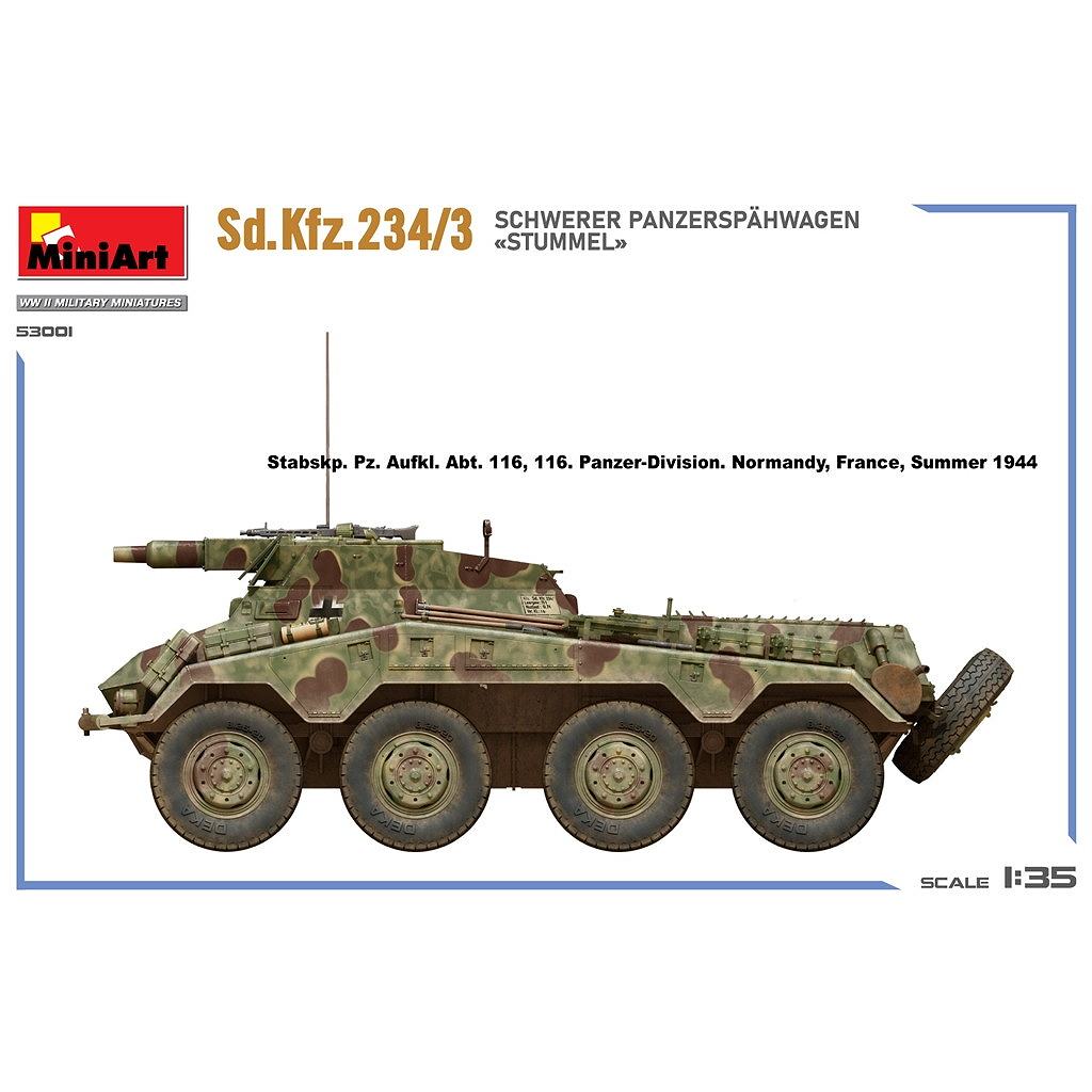 53001 WWII ドイツ Sd.Kfz.234/3 重装甲偵察車 シュトゥンメル | ミニ