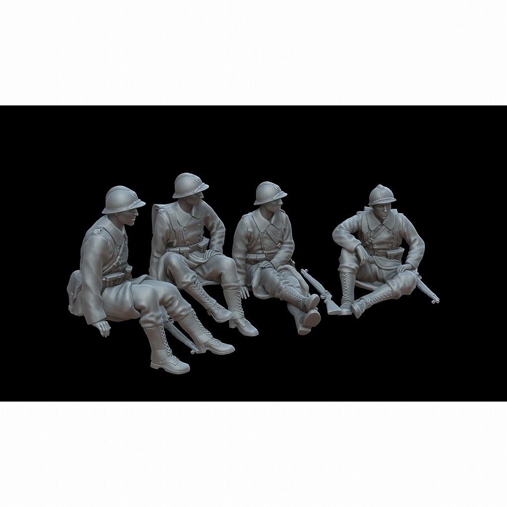 F72105 1/72 ベルギー兵士 1940年（4体） 【ネコポス規格外
