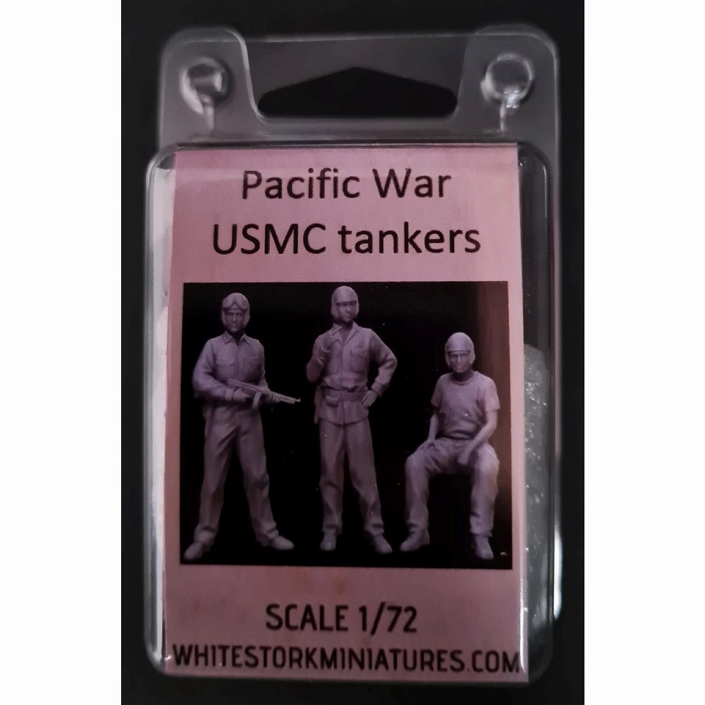 F72074 1/72 太平洋戦争 USMC戦車兵3体（座る1、立ってタバコを吸う1
