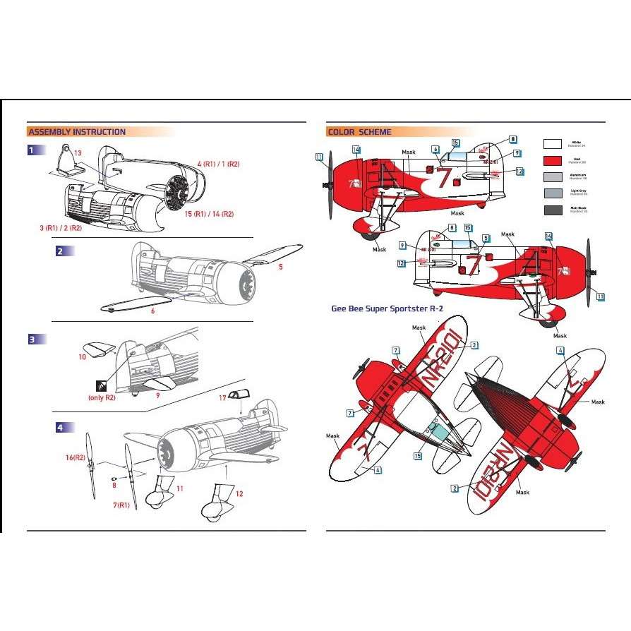中古】ドラウィングス 1/48 ジービー R2 レース機 プラモデル
