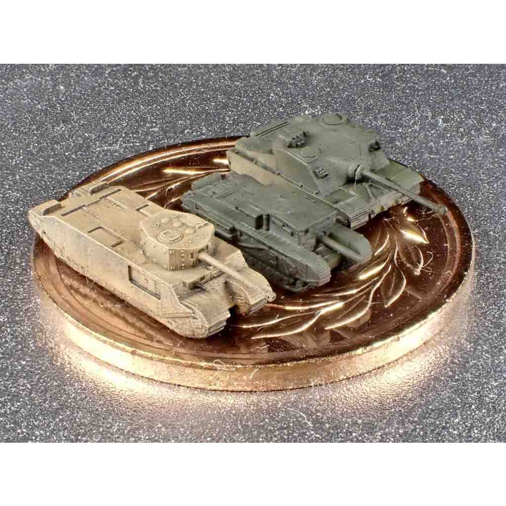 UK9 英軍 試作車両セット TOG 2重戦車, A39 トータス重突撃戦車, A22D