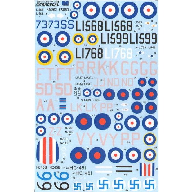 X72193 ホーカー ハリケーン Mk.I ファブリックウィング | エクストラ