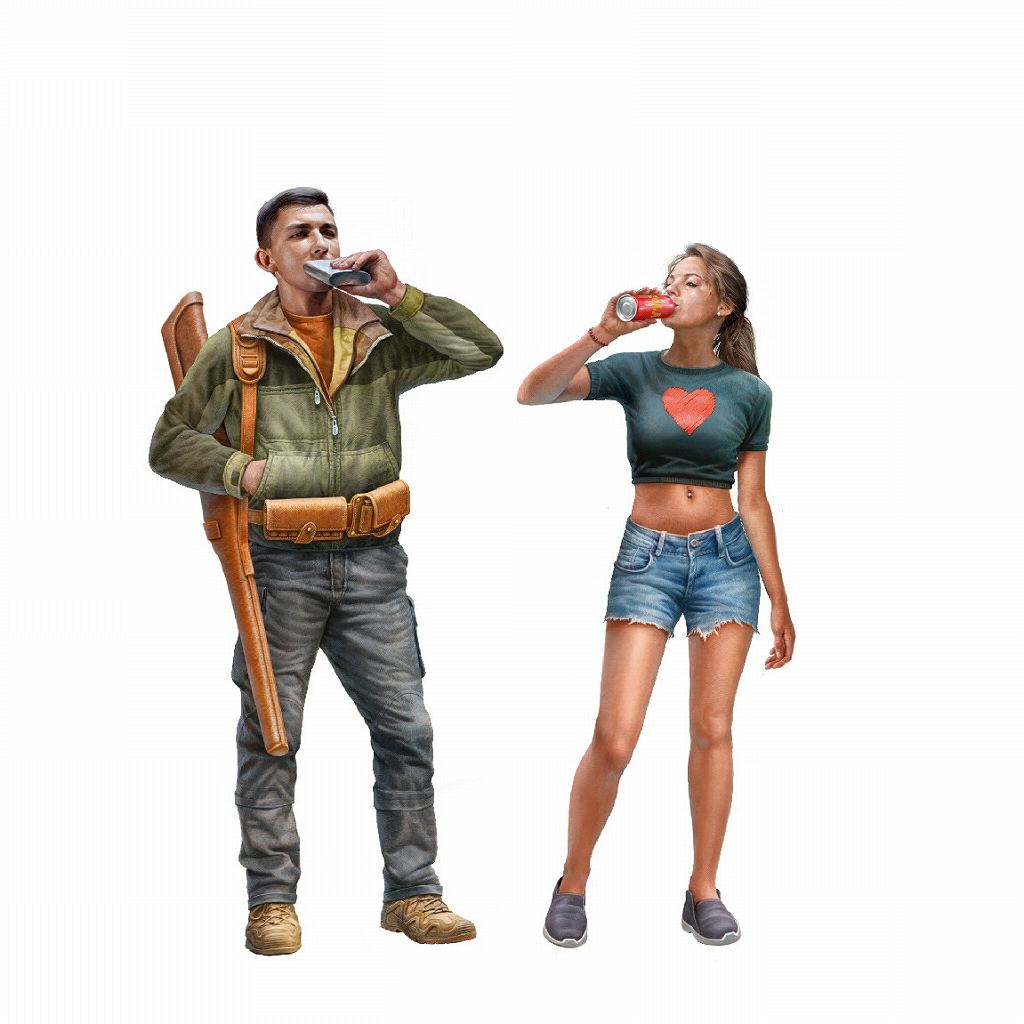 AK35026 1/35 ハンティング&フィッシング・フィギュアセット | AK