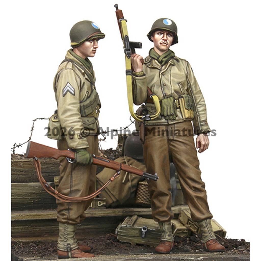 新製品】35335 1/35 WWII アメリカ陸軍 第29歩兵師団歩兵セット(2体入