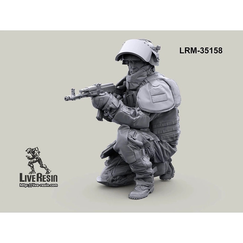 LRM-35158 Russian engineer in OVR-2 eguipment with AK-74M