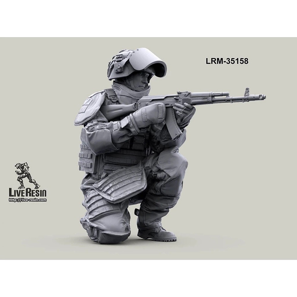 LRM-35158 Russian engineer in OVR-2 eguipment with AK-74M