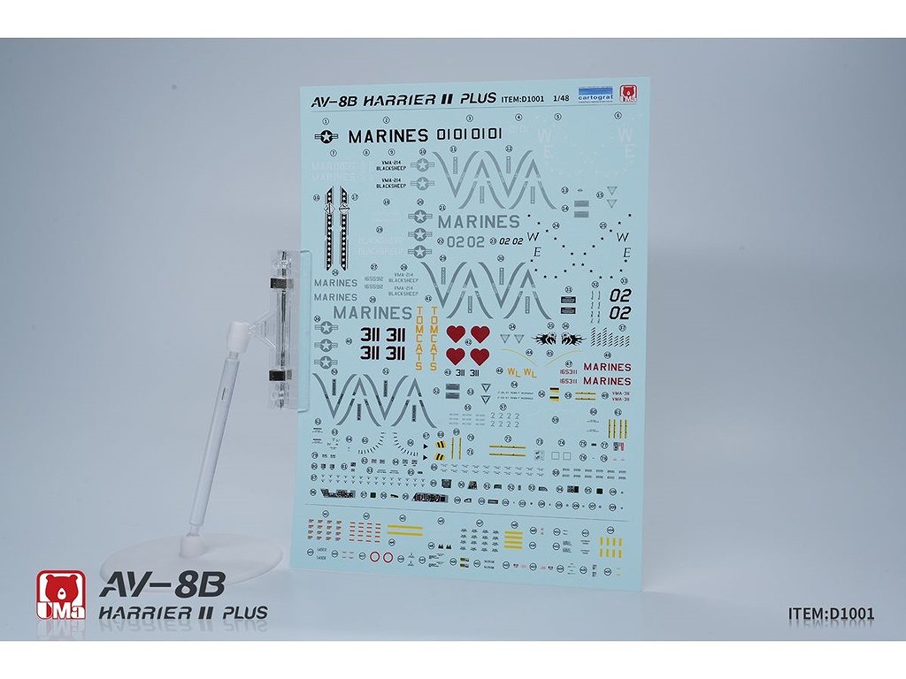 D1001 1/48 AV-8B ハリアーII プラス | UMaモデル | 飛行機,大戦後の