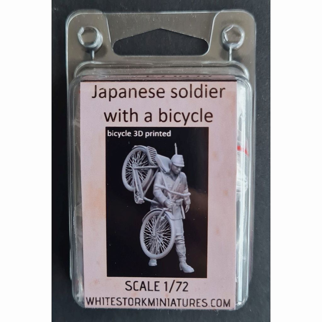 F72078 1/72 自転車を担ぐ日本兵 【ネコポス規格外】 | ホワイト