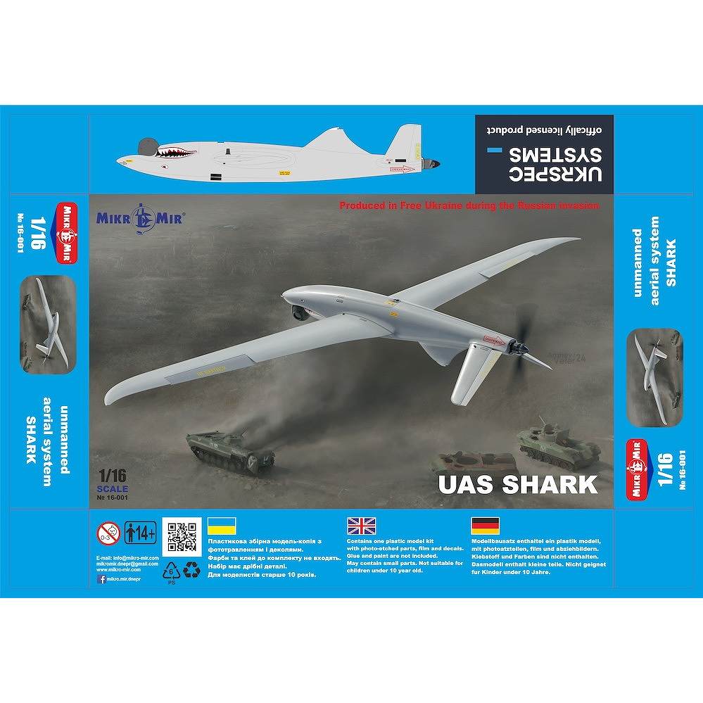 16-001 1/16 ウクルスペック・システムズ・シャーク・ユアス