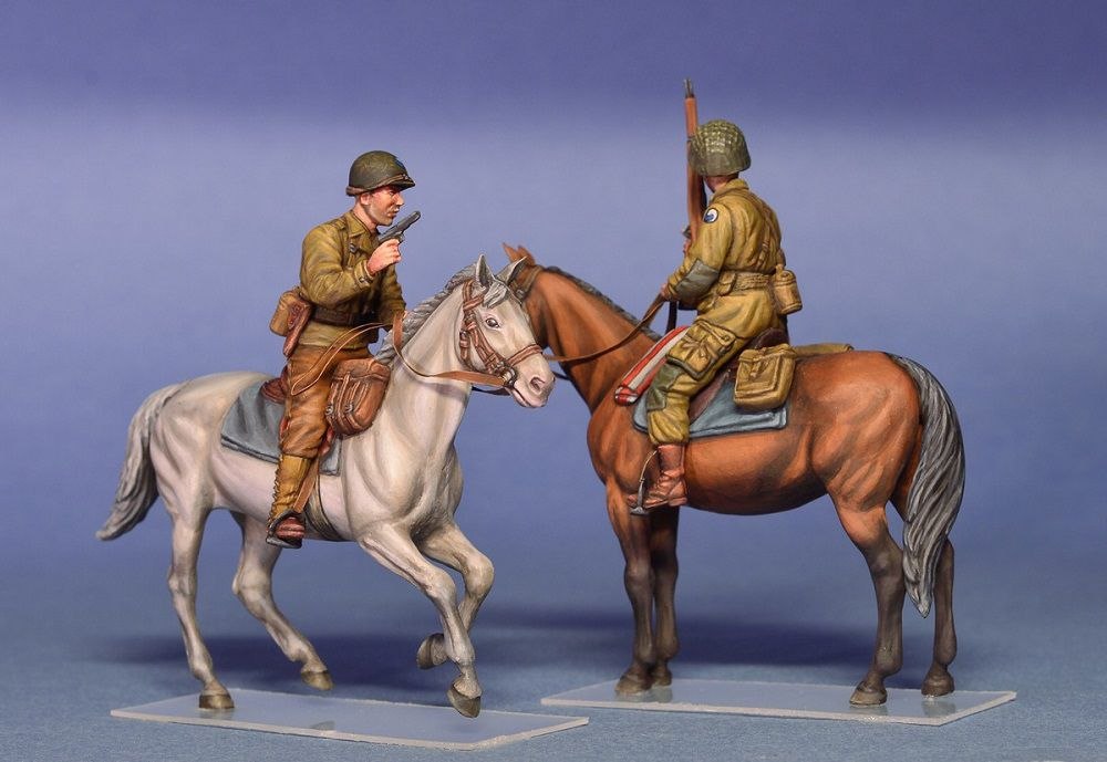 35151 アメリカ兵（ノルマンディー1944）乗馬セット | ミニアート