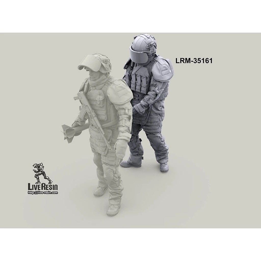 LRM-35161 Russian engineer in OVR-2 eguipment carry disarmed bomb