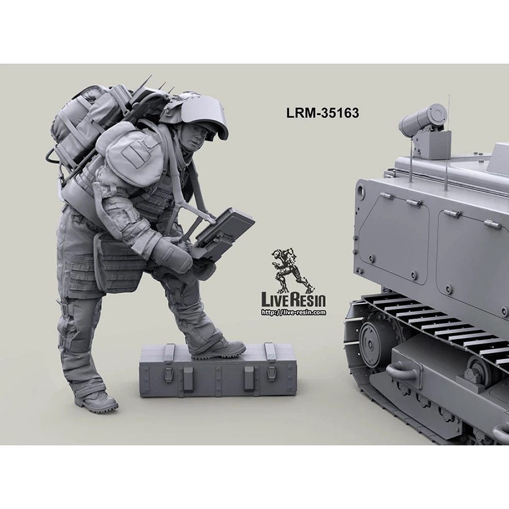 LRM-35163 Russian engineer in OVR-2 URAN-2 sapper robot operator