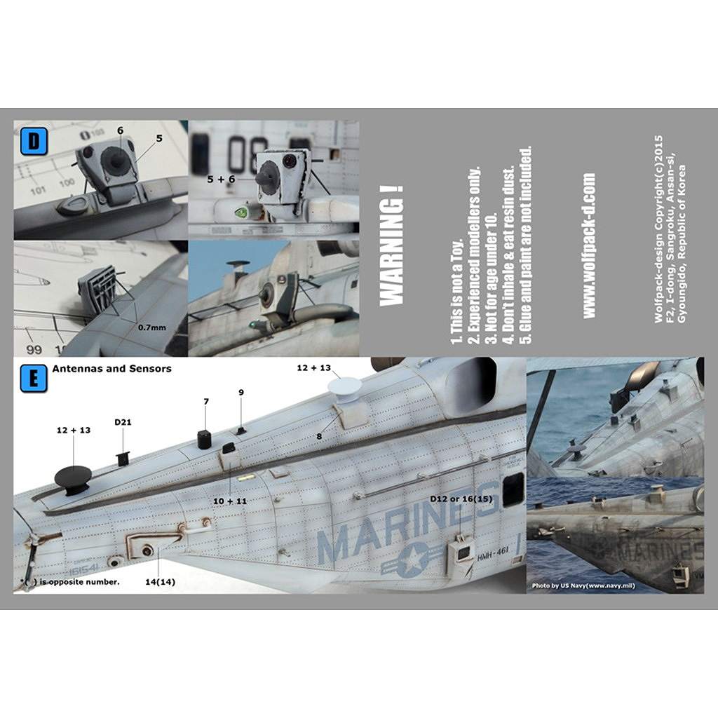 アカデミー 1/48 CH-53E スーパースタリオンと アップデートセット WP48196 1/48 CH-53E スーパースタリオンアップデートセット
