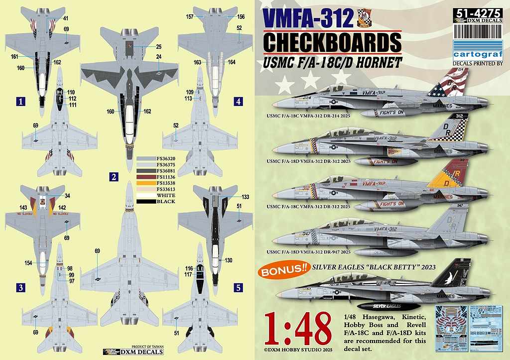 新製品】51-4275 1/48 アメリカ海兵隊 F/A-18C/D ホーネット