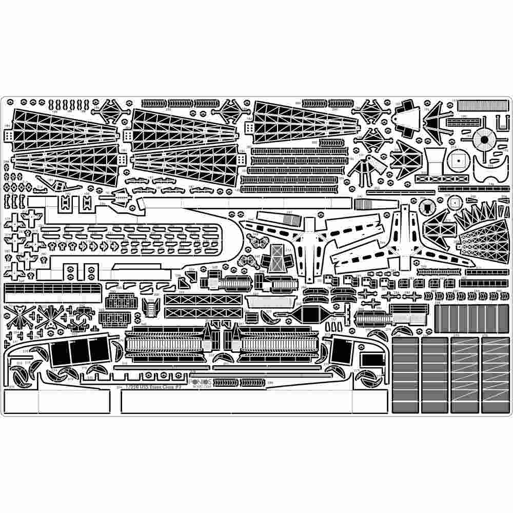 35006F1 アメリカ海軍航空母艦 CV-9 エセックス 1943 ディテールアップ
