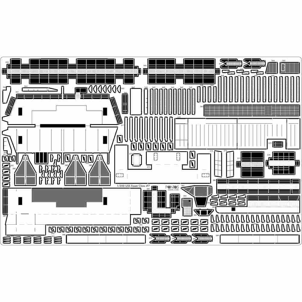 35006F1 アメリカ海軍航空母艦 CV-9 エセックス 1943 ディテールアップ