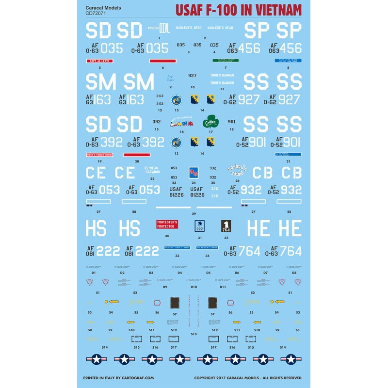 72071 F-100D/F スーパーセイバー ベトナム戦争 | カラカル