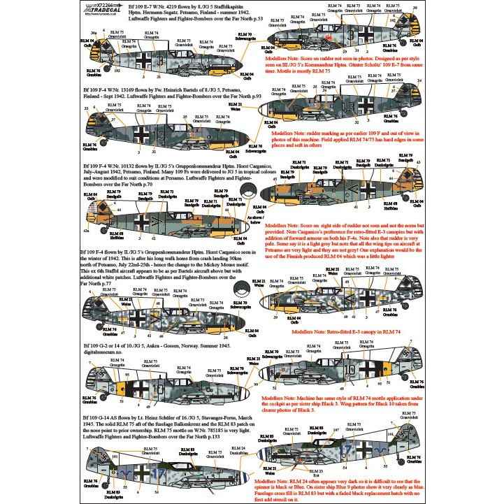 X72266 ドイツ空軍 JG5 ヒストリー | エクストラデカール XTRADECAL