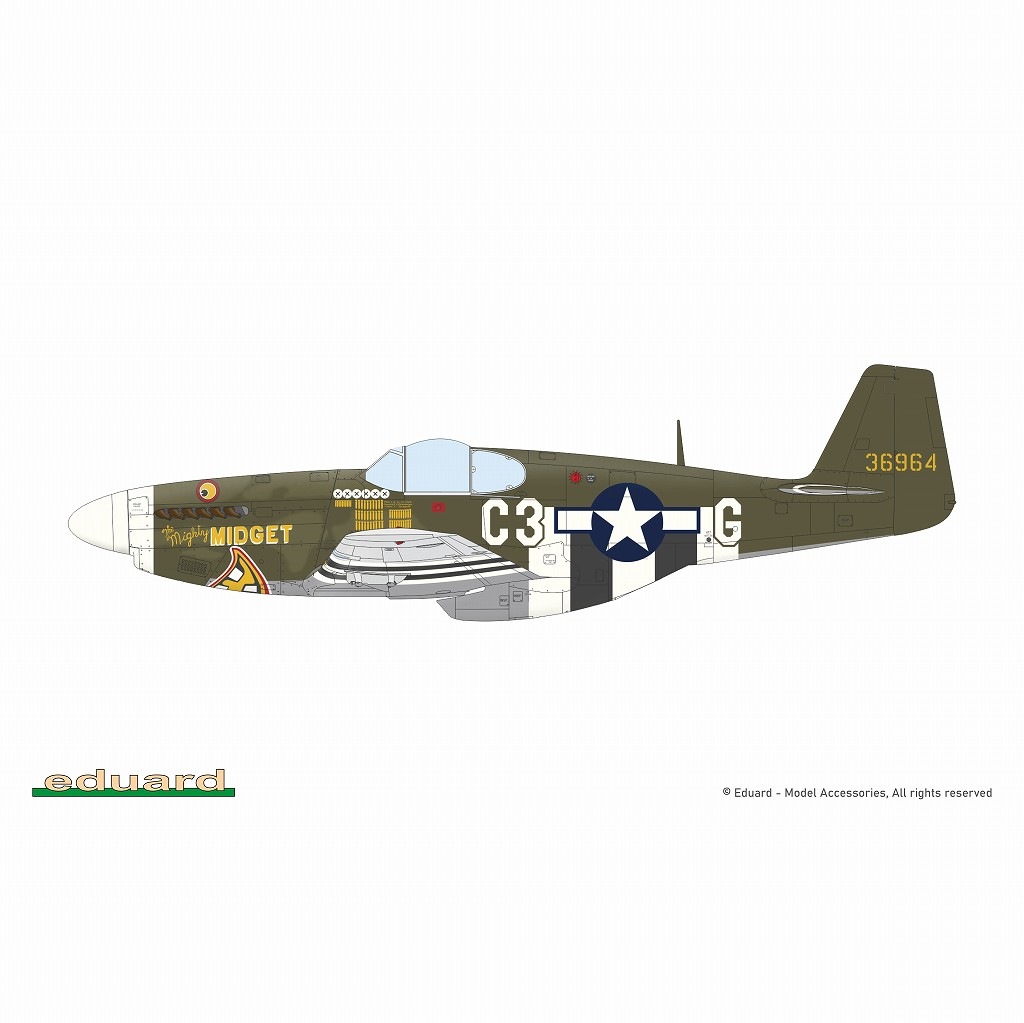 82176 1/48 P-51B �ޥ륳��ա��� �ץ��ե��ѥå�