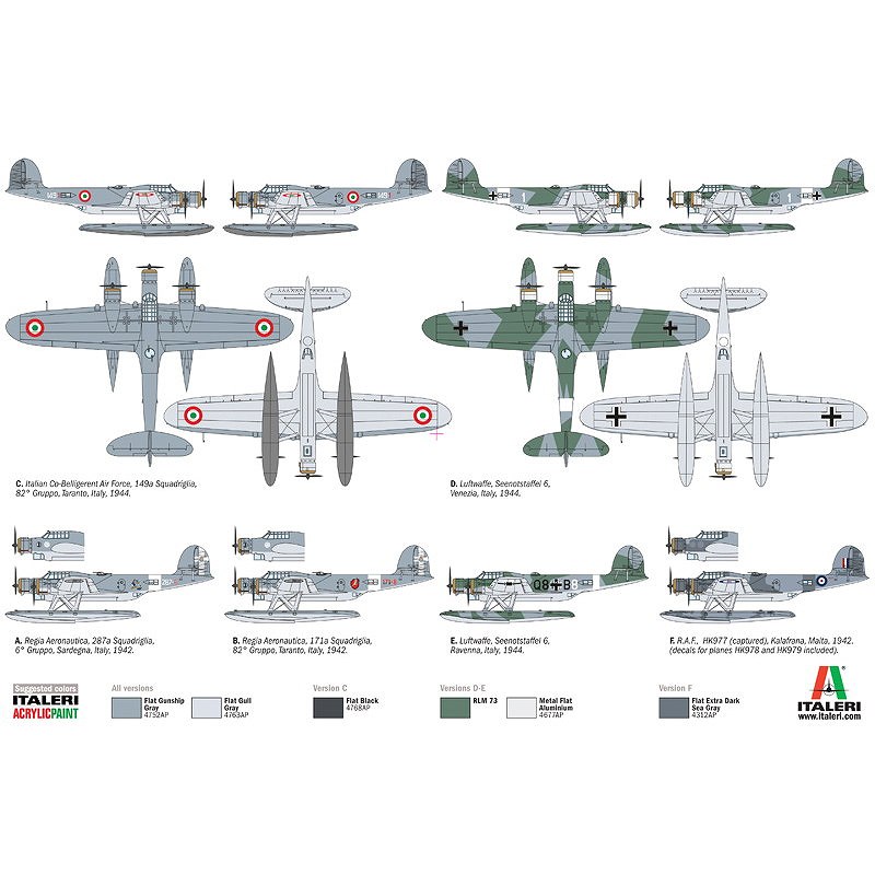 A 1/72 カントZ501 他イタリア機 全4個セット A 1/72 カントZ501 他イタリア機 全4個セット 1/72 イタリア カント