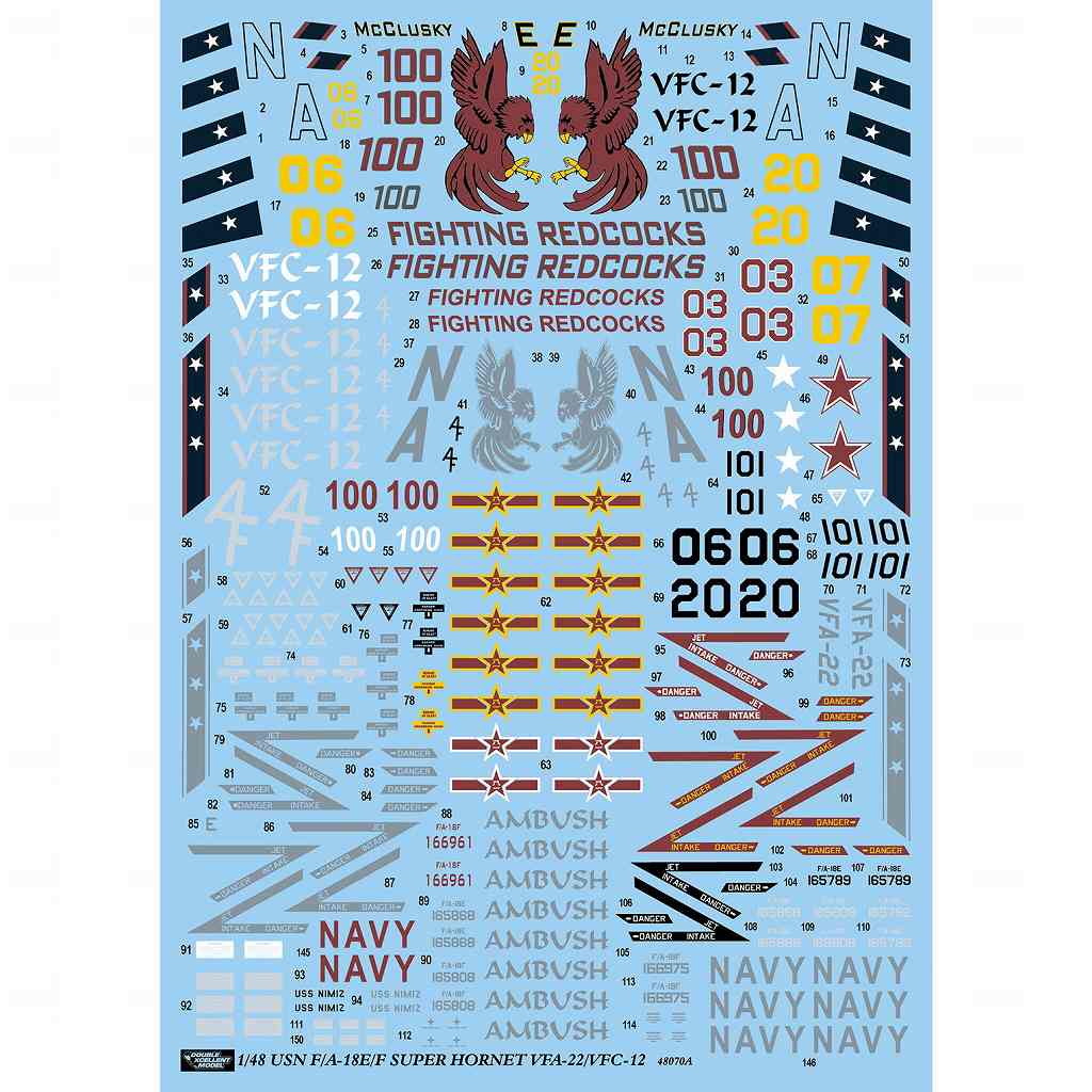 ں١51-4272 1/48 ꥫ F/A-18E/F ѡۡͥå VFA-22 ӡ & VFC-12 ֥å