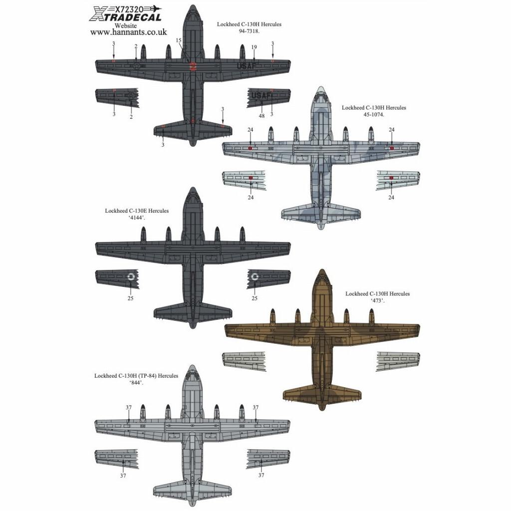 X72320 ロッキード C-130H ハーキュリーズ | エクストラデカール