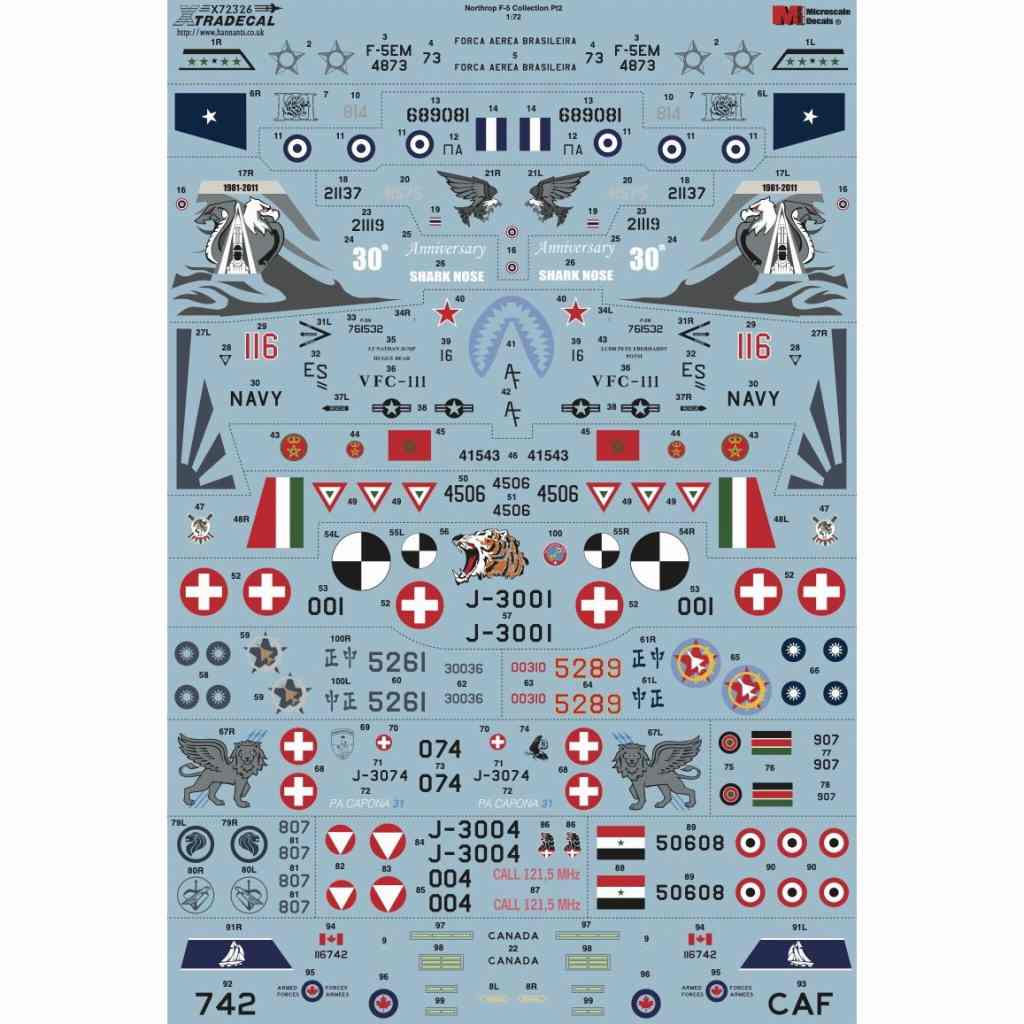 X72326 ノースロップ F-5 タイガーII ワールドワイドコレクション Pt.2